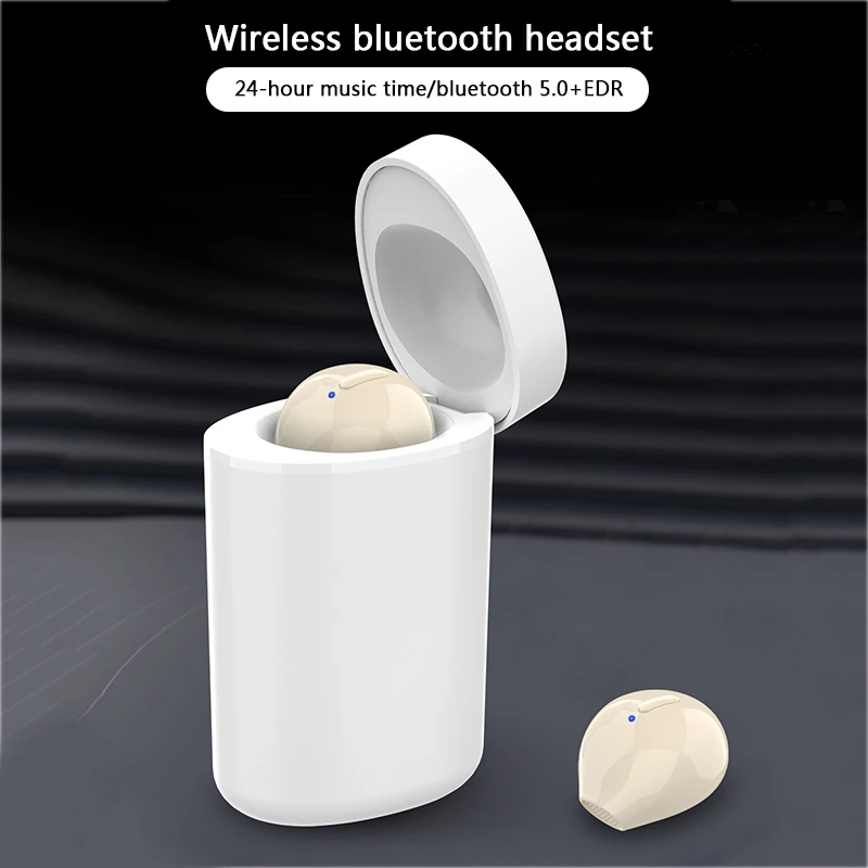 

TWS Bluetooth 5.0+ EDR Mini Earphones HD Calls Noise Reduction True Wireless Earbuds Invisible Sprots Headset With Charging Case