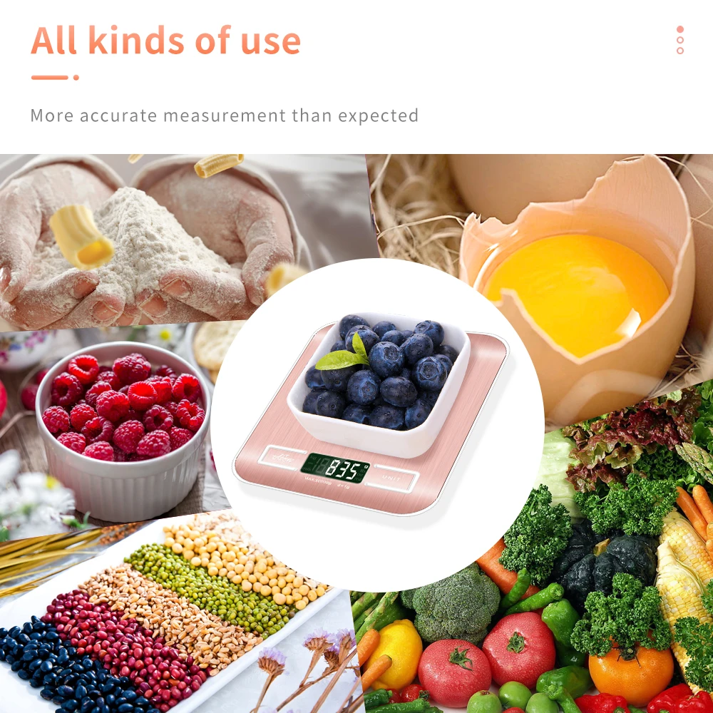 10KG 1g Electronic Kitchen Scale LCD Display Digital Scale Kitchen Food  Diet 10000g x 1g Weight Balance Electronic Scales 40%off - AliExpress