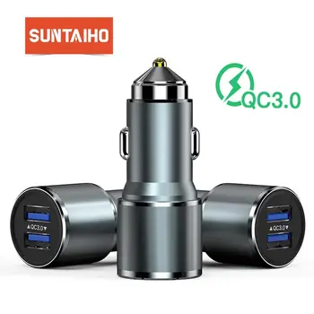 

Suntaiho Mini USB Car Charger For Mobile Phone Tablet QC3.0 Mobile Phone Car charger adapter Samrtphone for iPhone Xiaomi Huawei