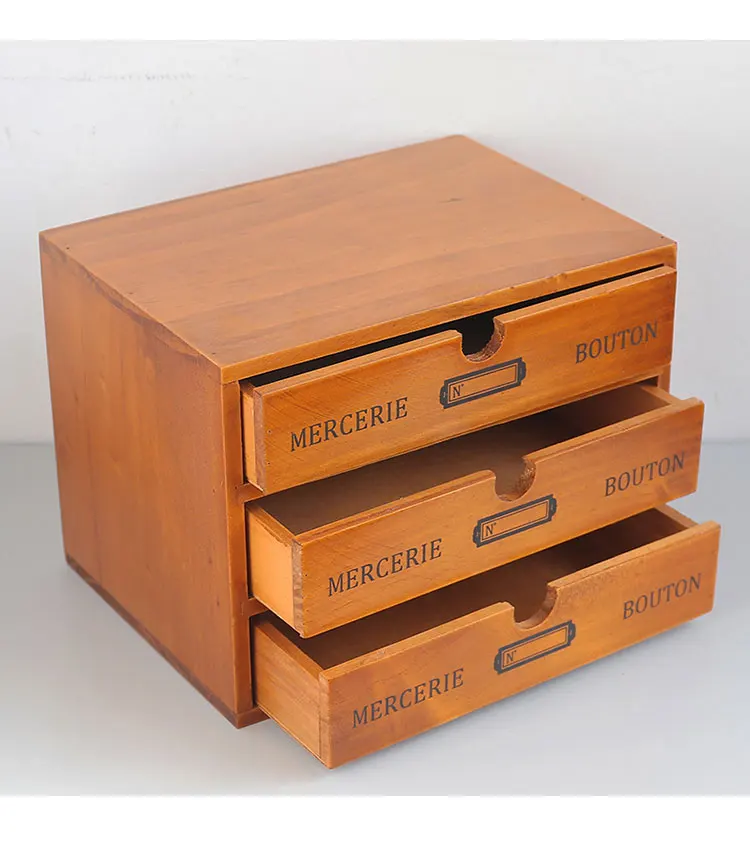Деревянный Ретро ящик для хранения офисный Настольный ящик для хранения ювелирных изделий косметический отделочный ящик для хранения шкафов Органайзер Домашний для хранения