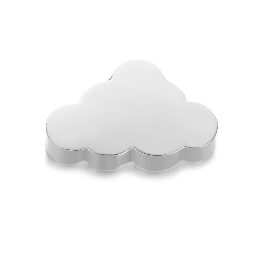 steel cloud 5 шт 316L бусины из нержавеющей стали 1,8 мм отверстие может поместиться 1 мм/1,5 мм цепи DIY ювелирные изделия Сердце Звезда Луна слон Черепаха Крест ключ Корона - Цвет: steel cloud