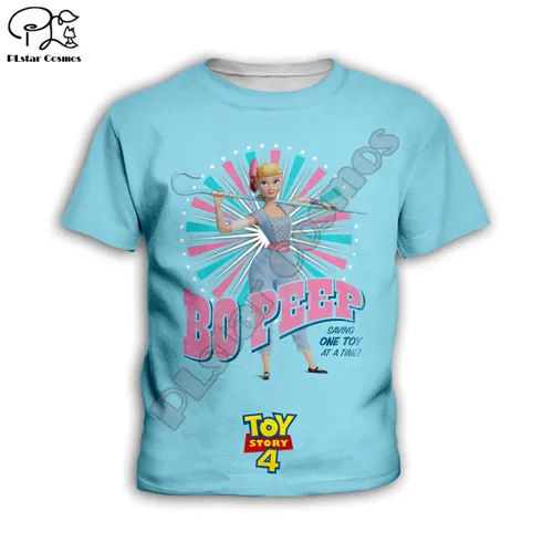 Kids t shirts Детская одежда Forky мультфильма «История игрушек», 4 BoPeep в ходящая игрушка 3d толстовки/футболка/толстовка для мальчиков Шериф Вуди мультфильм с рисунком Базза Лайтера одежда для улицы - Цвет: Kids t shirts