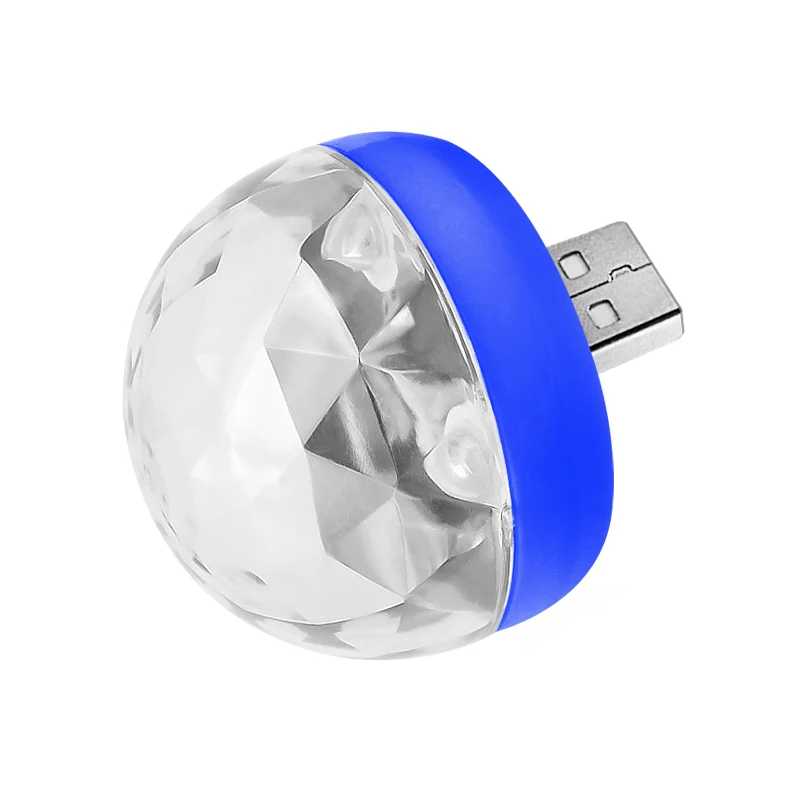 Мини-диско-Освещение USB, светодиодный, портативный, вечерние, яркие, хрустальные, магический шар, сценическая лампа, домашние, вечерние, караоке, Декор, вечерние принадлежности