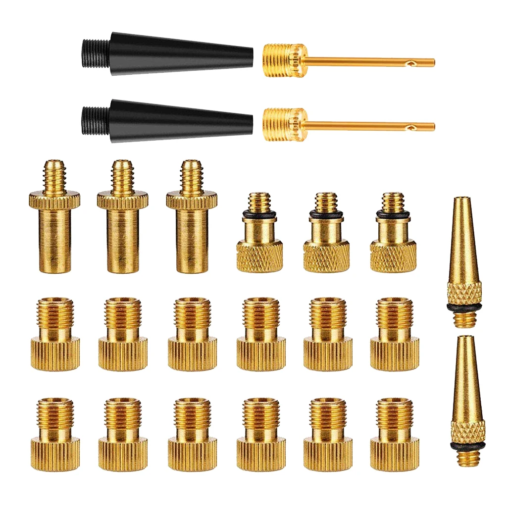 

24 Pieces Valve Adapter Bike Gas Filling Needle Air Pump Compressor