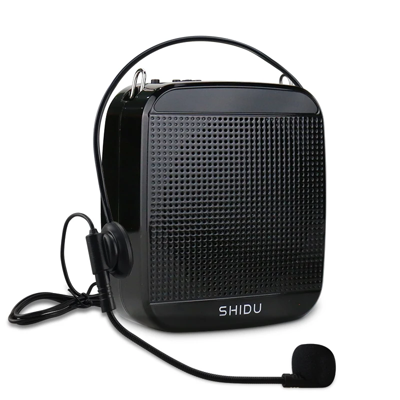 

SHIDU 15W Rechargeable Mini Portable Voice Amplifier Wired Microphone Personal Full Range Audio Sound Speakers For Teacher S512