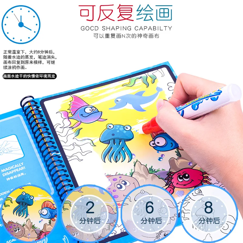 

Water Album of Painting Children Magic Graffiti Baby Painting Kindergarten Toy This Scene Copy Painting Book