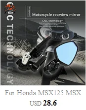 Универсальный 7/" 22 мм Мотоцикл CNC Aluninum руль зеркало заднего вида для Honda Hornet CB919 CB1000R CB900 CB1300 Kawasaki z900