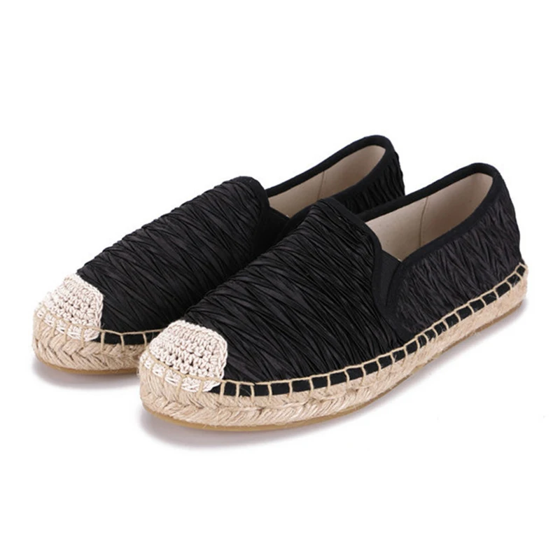 2020 New Spring Summer Women Flats Espadrilles Shoes Swing Slip On Straw Fisherman Shoes Round Toe Rope Lady Flats Loafers Shoes (17)