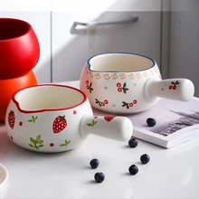 Cherry Cookware Milk-Pan for Kitchen Porridge Soup-Pot 1PC Ceramic Mini 800/1000ML