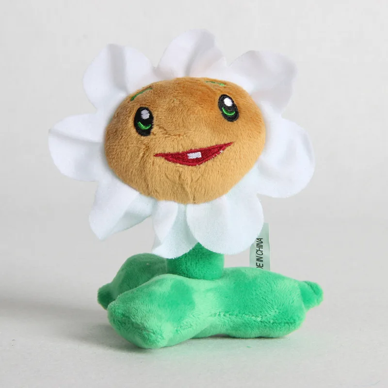 Sunflower 18 стилей Растения против Зомби Мягкая Подвеска для ключей игрушки Plantas против Зомби из "Растения против Зомби" плюшевые мягкие с наполнением игрушки куклы для детей 10-18 см - Цвет: Sunflower