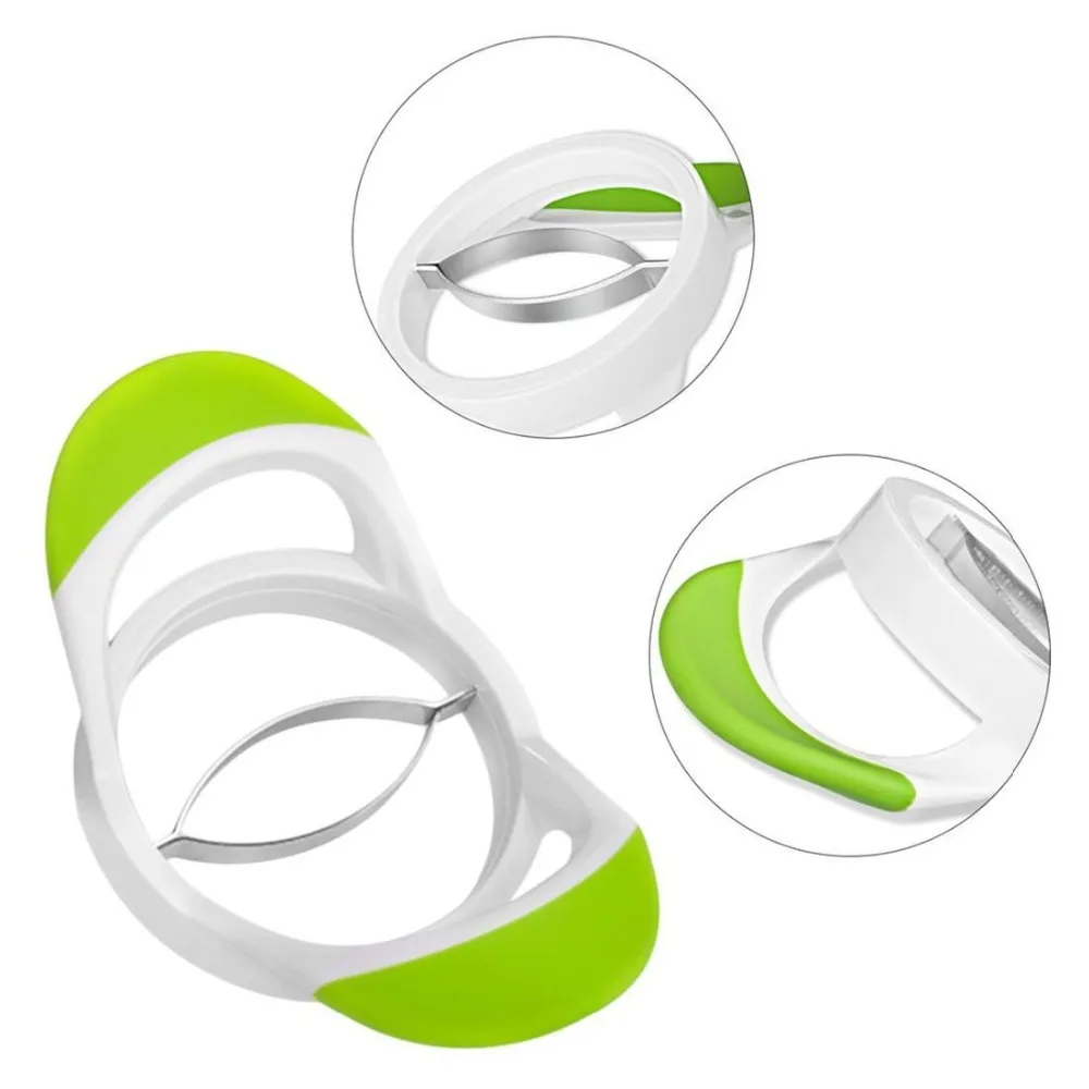 Stainless Steel Peach Mango Splitter Slicer Fruit Pitter Machine Fruit Cutter and Corer Mango Corer Tool Peeler Cut Kitchen Easy Tool (4)