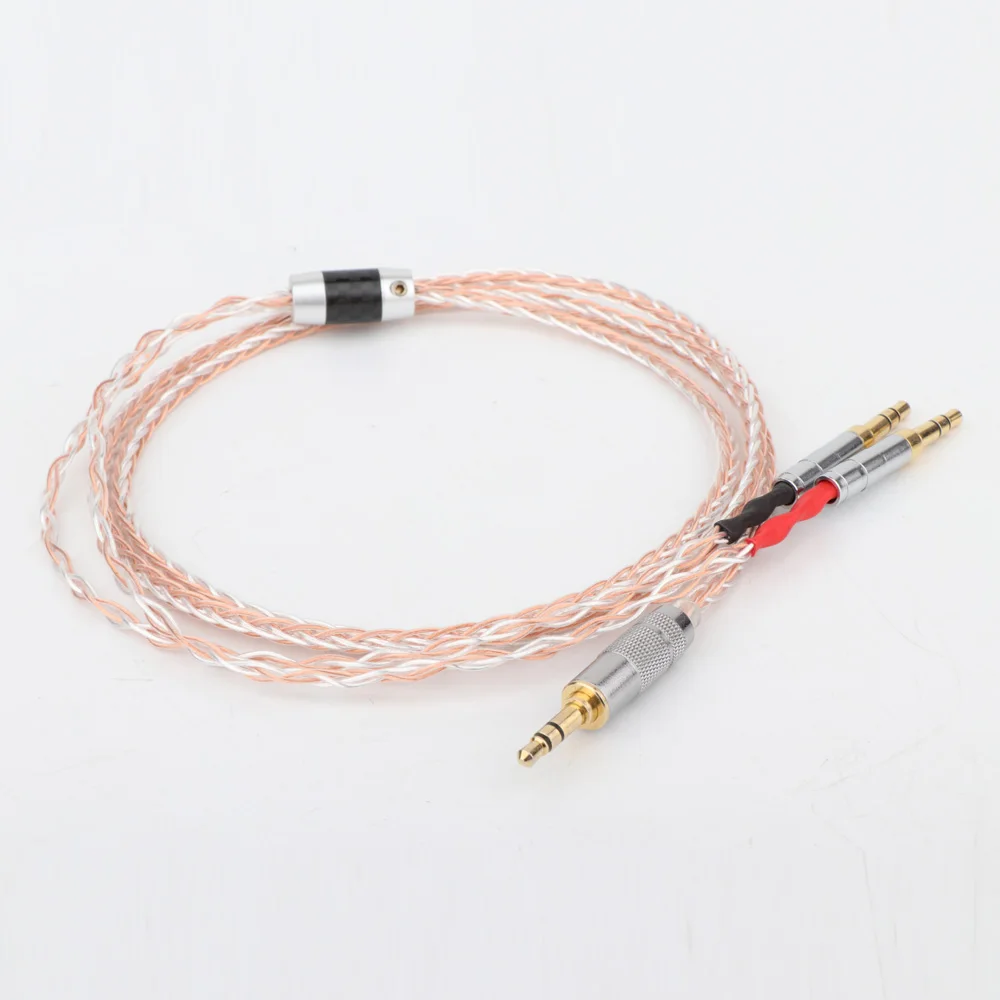 8 Kerne 6N OCC Kupfer 3,5 mm TRRS symmetrischer Stecker Kopfhörer verbessertes Kabel für he400i he400s HE560 – Detail 8