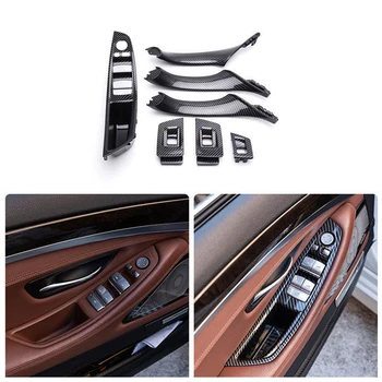 

LHD RHD Interior Door Pull Handle Armrest Panel Trim No Mirror Folding Button for BMW 5 Series F10 F11 F18 520 523 525 528 7pcs