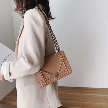 

Korean Version of the Small Bag Handbag 2020 Western Style Small Package Fashion Chain Bag Shoulder Shoulder Bag
