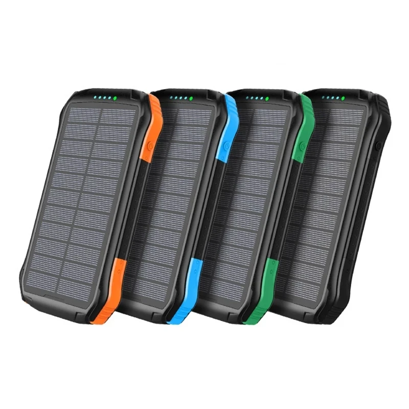 Solar 80000mah mobile power external battery 2 USB outdoor power portable mobile phone solar charger for Xiaomi iPhone portable charger for android