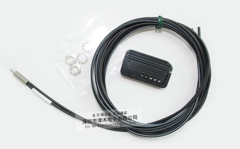 NF-DB01 reflective M6 coaxial multi-core optical fiber sensor probe diffuse reflection | Электроника