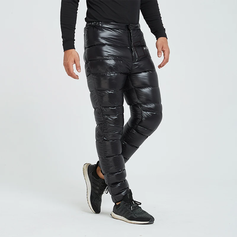 HIGHROCK V024 уличные мужские/женские утолщенные тепловые ультралегкие FP700 90% белые гусиные штаны/брюки