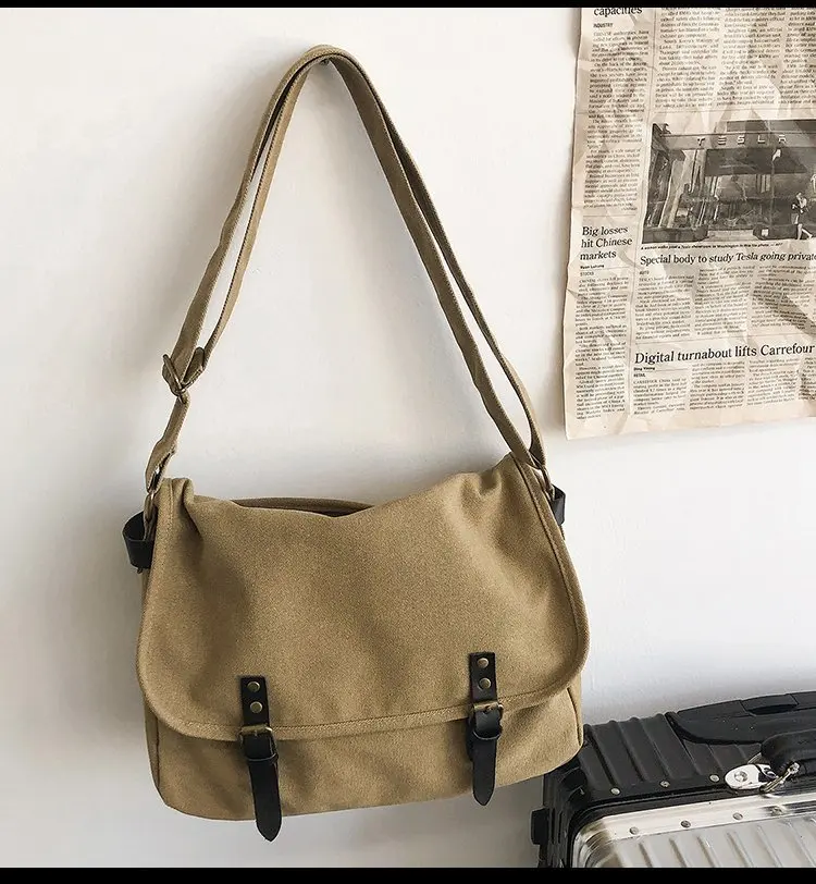 Bolso de hombro de lona para hombre, bandolera informal de viaje, de lujo,  a la moda, de alta calidad| | - AliExpress