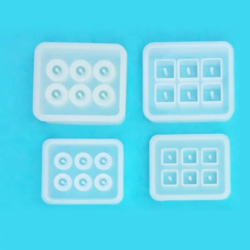 

12Pcs All Sizes Round Square Roundle Beads Resin Molds Gemstone Jewelry Making
