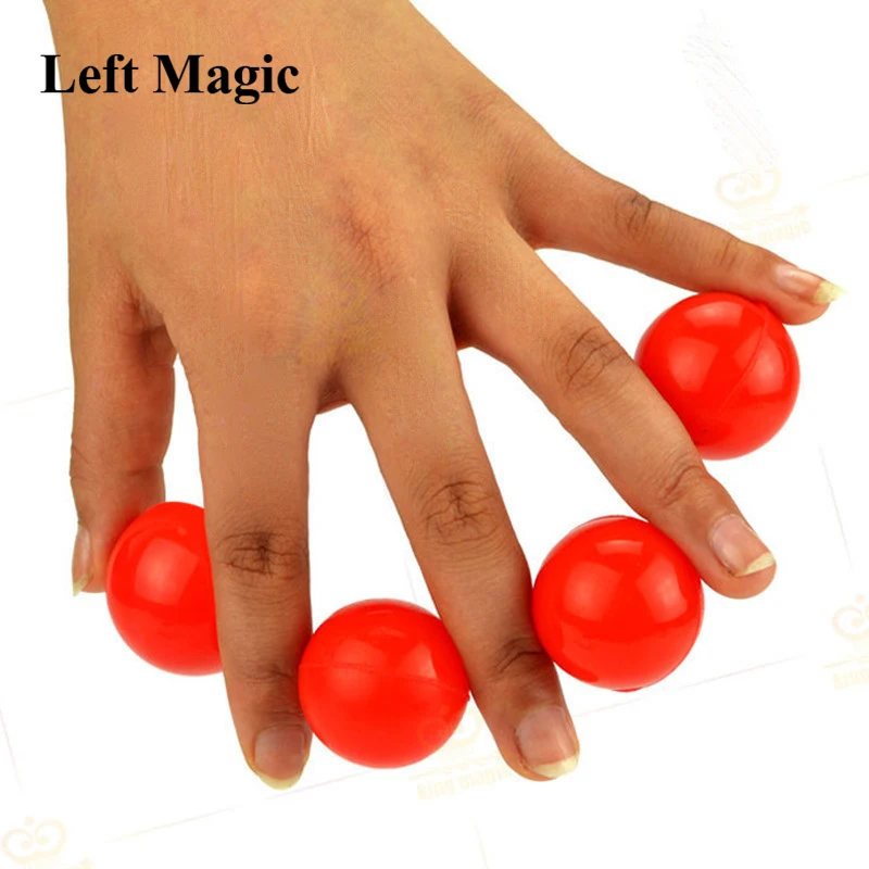 

Multiplying Balls ( Metal, Red/White Color ) - Magic Tricks One To Four Balls Stage Magic Accessories Magician Magic G8036