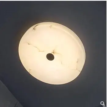 

Spain natural marble ceiling lamp study Nordic luxury postmodern minimalist round bedroom ceiling lamp led