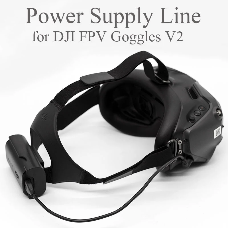 30cm Power Charging Cables Battery Case Sets For DJI FPV Combo Goggles V2 Glasses Charging Cables Drone Accessories