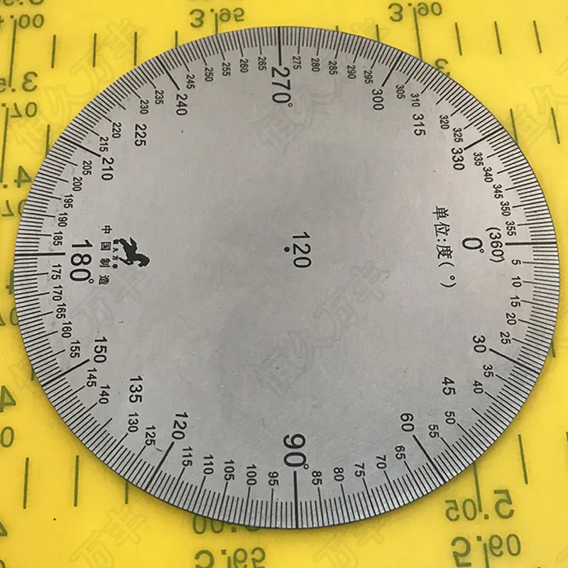 Dial no hole angle Dial Stainless steel round measuring dial 120x0x2 2