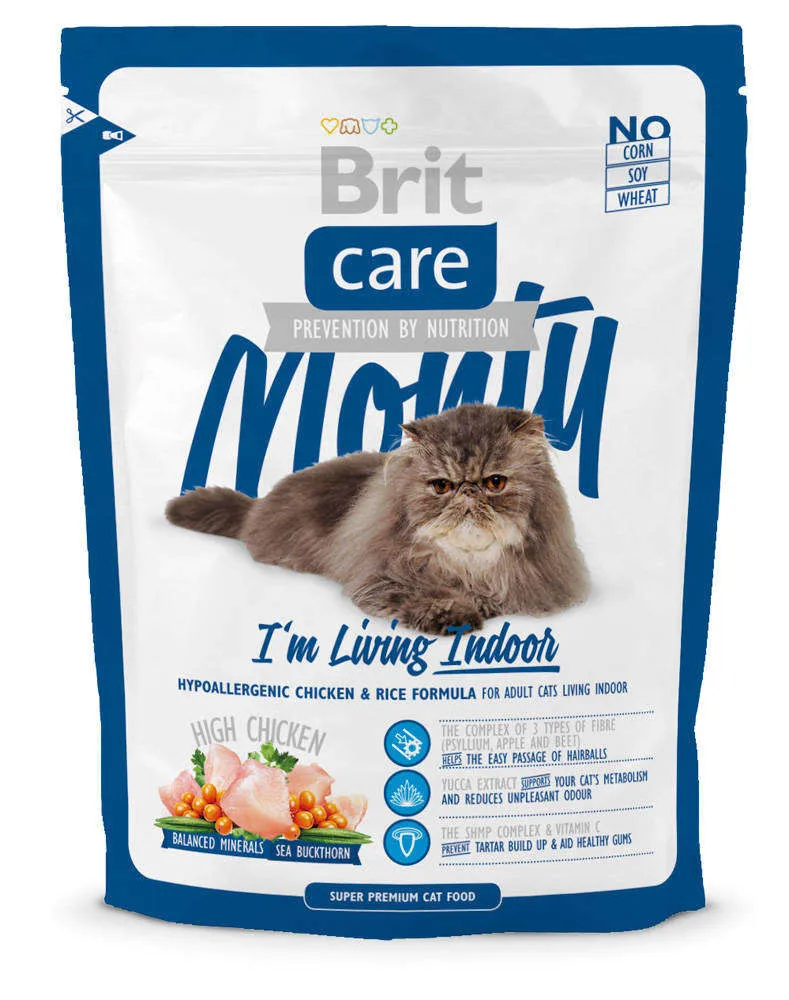 Корм для кошек, живущих дома, Brit Care, 400 г