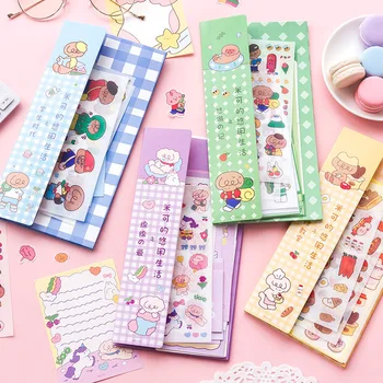 

Kawaii sticker memo set Mike's leisure life card ins cartoon cute hand account material stickers scrapbooking