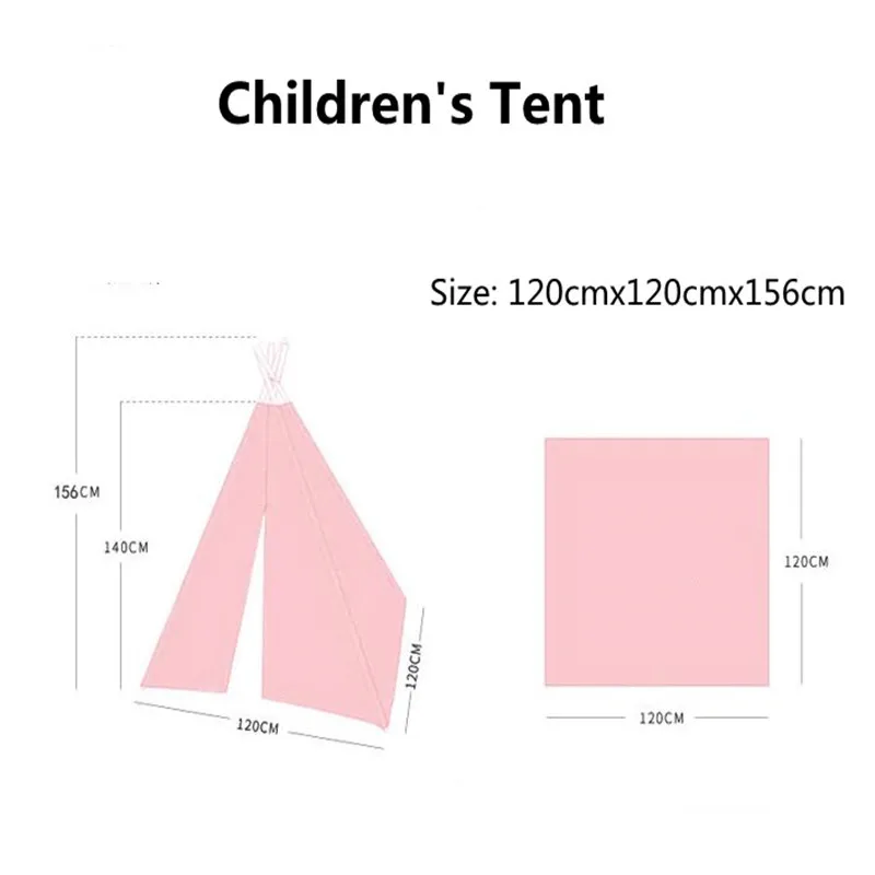 Детская палатка для детей, сухой бассейн, портативный хлопковый холст, индийский игровой домик, игрушки для малышей, прорезыватель, уголок для чтения