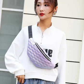 

Women's Leather Fanny Pack Waist Packs Ladies Casual Travel Pockets Coin Purse Chest Bag Fashion Shoulder Messenger Bag Sac Main