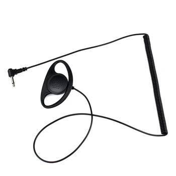 

Listen Only D Shape Earphone Headset 3.5MM External Headset Earpiece Earhook FOR SPEAKER MIC MOTOROLA KENWOOD Walkie-talkie