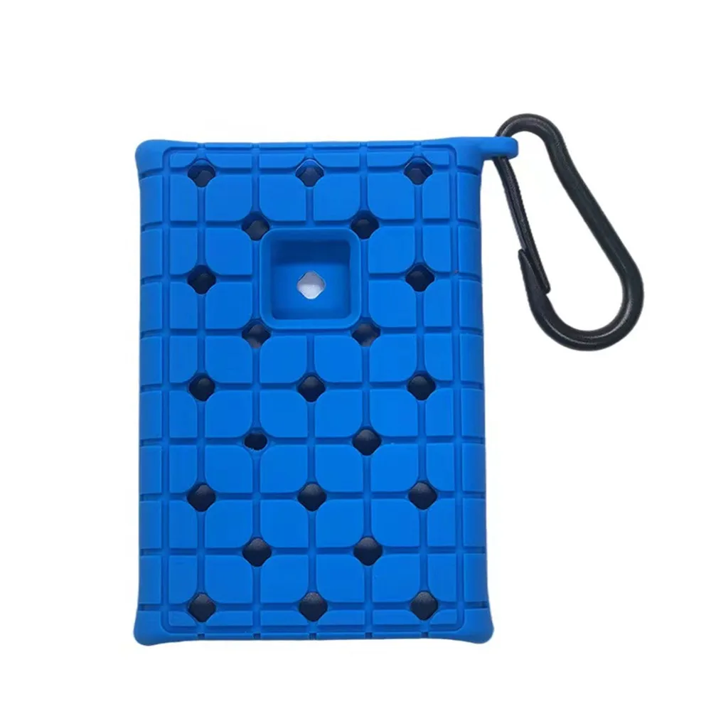 Compact Protective Storage Case with Silicone Cover for Portable SSD External Drives