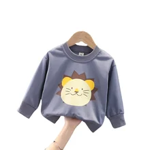 T shirt en coton pour enfants, vêtements à la mode, pour bébés garçons et filles, dessin animé, tenue décontractée, nouvelle collection printemps automne