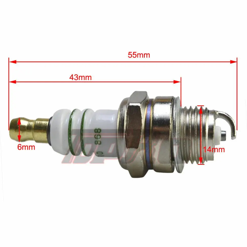 1 шт. TDPRO газонокосилка свечи зажигания для 2-х тактный 47cc 49cc 66cc 80cc мини упор для гоночного мотоцикла Карманный ATV Quad Dirt Pit Bike