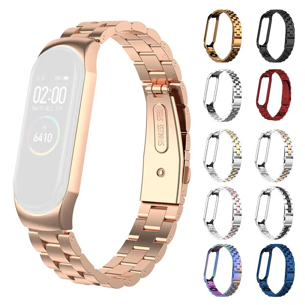Металлический ремешок Миланская петля для Xiaomi Mi Band 4 сменные браслеты смарт часов