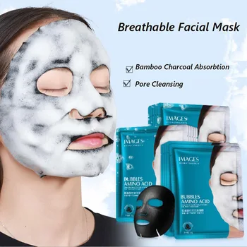 

2019 Hot 4Pcs Oxygen Bubble Face Mask Deep Purification Charcoal Moisturizing New Fashion Women Girl Skin Care New Arrival t6