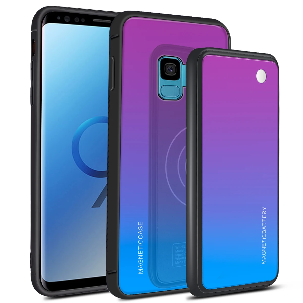 Для samsung Galaxy S10/S9/S10e/S10/Note 10/S8 S9 S10 Note 10 Plus чехол с 5000 мАч беспроводным внешним аккумулятором чехол для зарядного устройства - Цвет: Galaxy S9