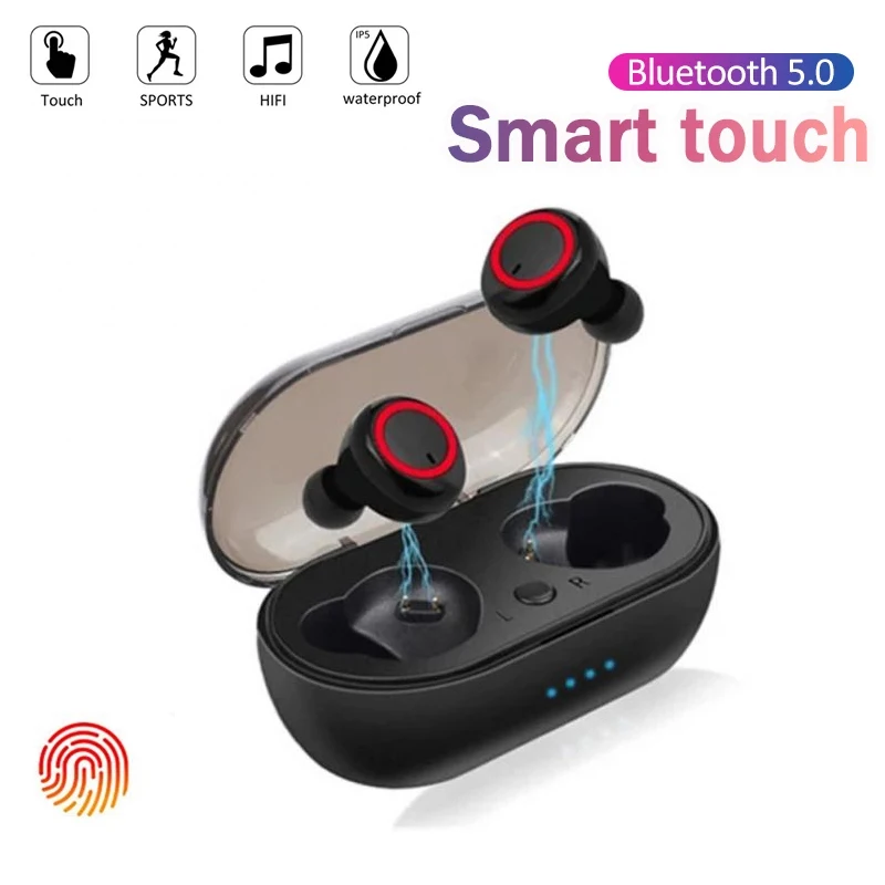 A2 TWS Bluetooth-compatible 5.0 Earphones With Charging Box Wireless Headphone HiFi Stereo Sports Waterproof Earbuds Headsets |