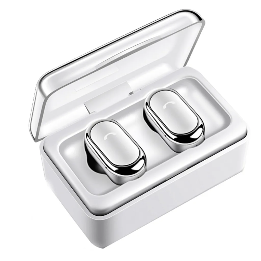 

Wireless Earphones Mini Twins Wireless Sports Earbuds In-Ear Stereo Headphones Handfree Bluetooth Headset with Charging Box