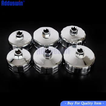 

1Pc Stainless Steel cap type Oil Filter Wrench Socket Remover Tool different Flute Universal 3/8" Drive Auto Repair Tool