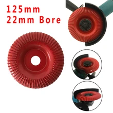 Roue de meulage d'angle en bois, outil rotatif de sculpture de ponçage, disque abrasif de 125mm/22mm pour la maison de noël, outil de bricolage du bois