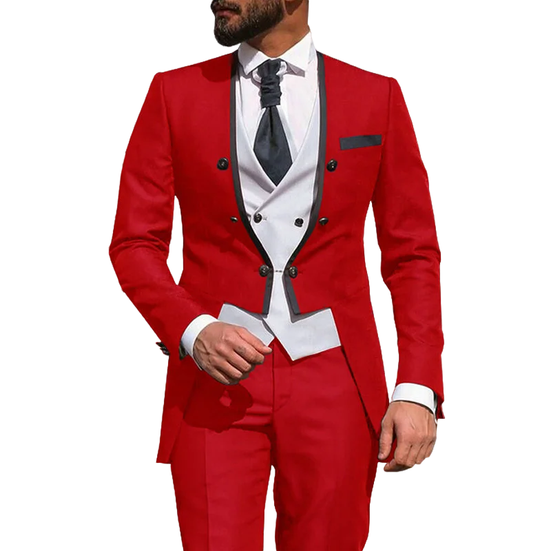 Red Wedding Suits for Men Dresses Images 2022