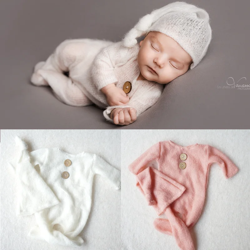 

Мохер для вязания крючком Bebe Fotografia одежда для малышей новорожденных Подставки для фотографий для мальчиков, комплект с комбинезоном в помещении DIY аксессуары для фотостудии