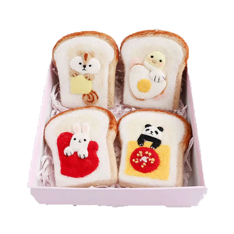 4-9 шт. домашние животные игрушки для кошек кукла шерсть вязание крючком кукла войлочная игла тыкающаяся игрушка для собак DIY животное собака кролик шерсть валяния материал не Готовая