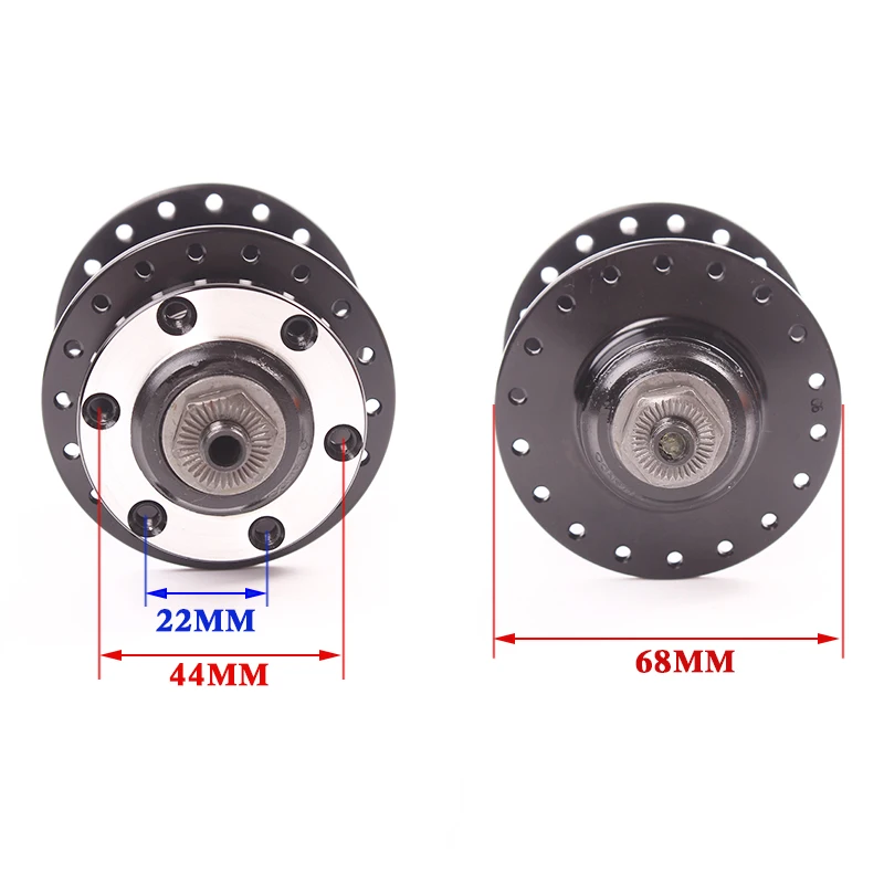 QUANDO втулка для велосипеда spacer hub 32 36H отверстия для велосипеда MTB горный велосипед Передняя Задняя кассета свободного хода и 6 болтов дисковый тормоз