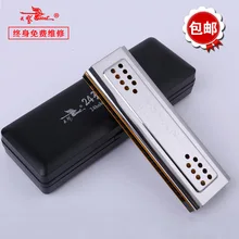 Лебедь 24 Отверстия двухсторонняя летняя и зимняя полифония пластиковая коробка гармоника для взрослых детей начинающих играть музыкальный инструмент