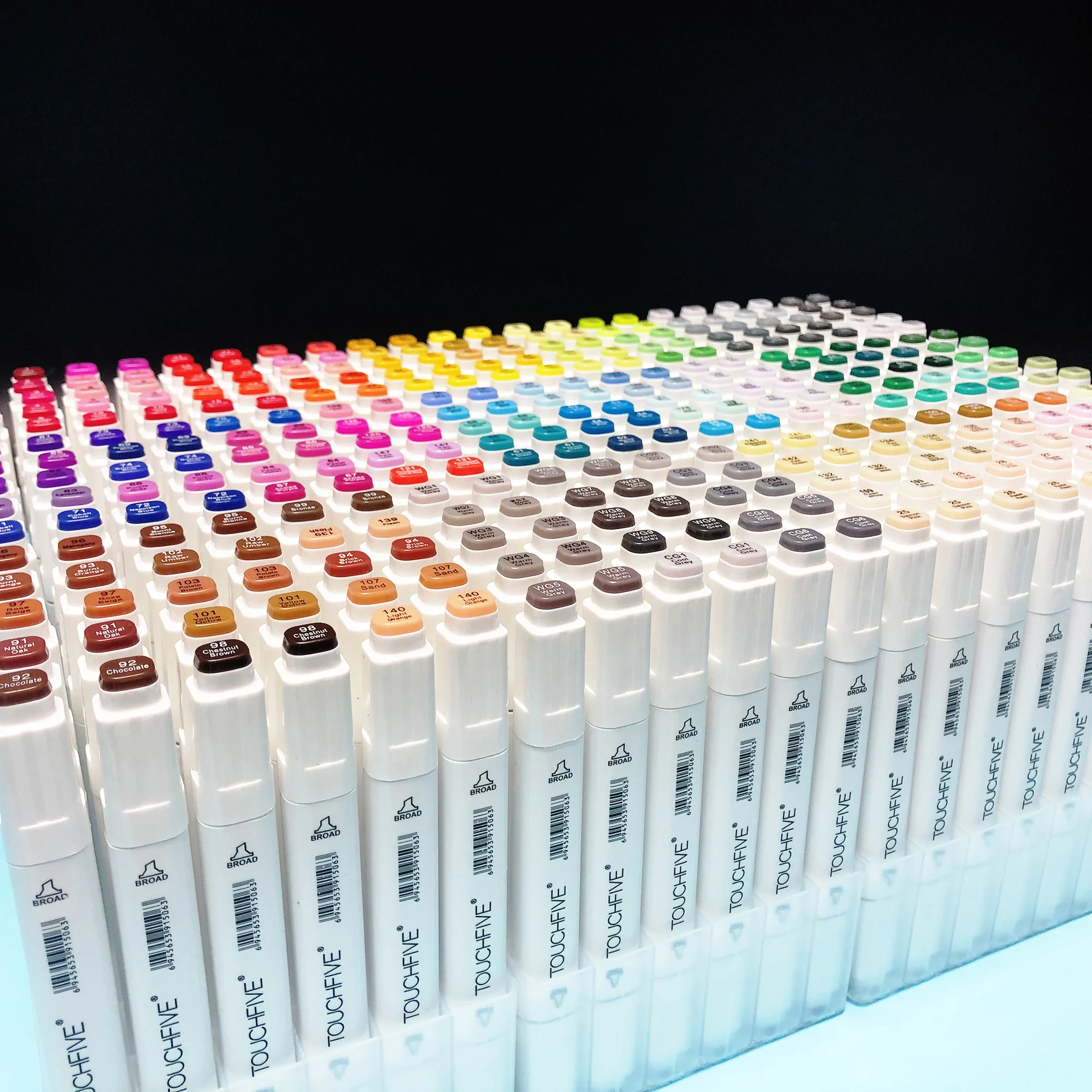 TouchFIVE Optional Color Matching Art Markers Brush Pen Sketch Alcohol Based Dual Head Manga Drawing Pens Supplies | Канцтовары для