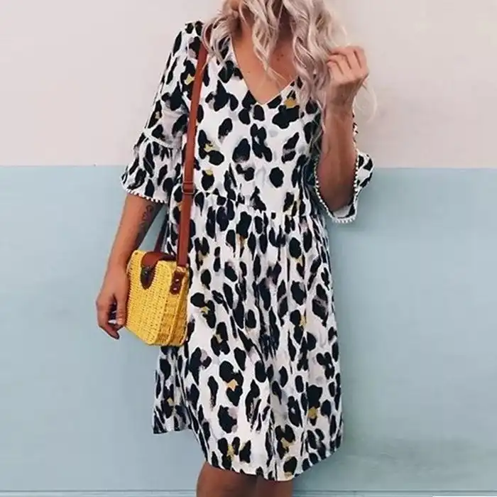 mid sleeve summer dresses