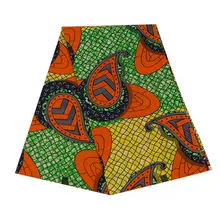 Африканская Анкара напечатанная настоящая вощеная ткань для женского платья Высокое качество 6 ярдов нигерийская Гана голландская настоящая восковая ткань